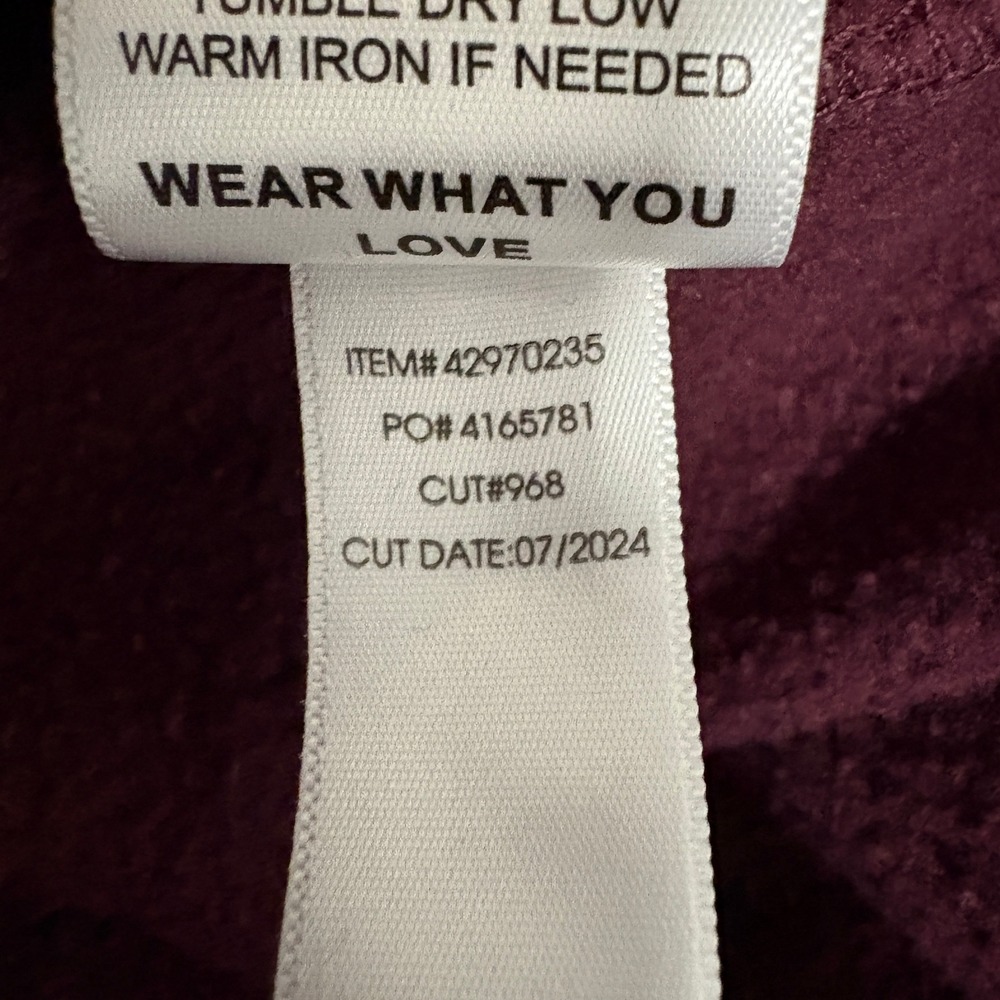 Torrid Super Soft Fleece Joggers Burgundy Plus Size 3 - Picture 5 of 6